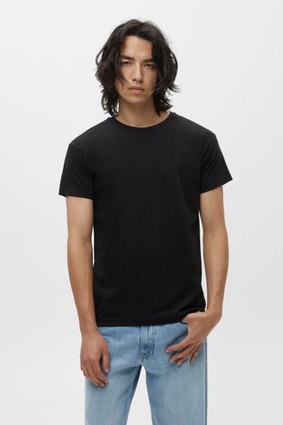 Siyah Basic Style Erkek Tişört